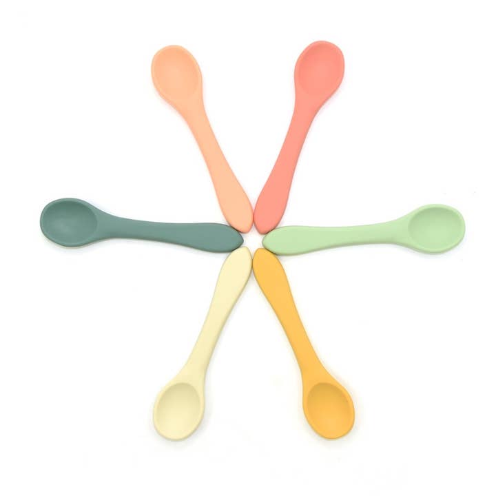 2pc Silicone Baby Spoon Set | 6 Colors  for wholesale by OB Designs
