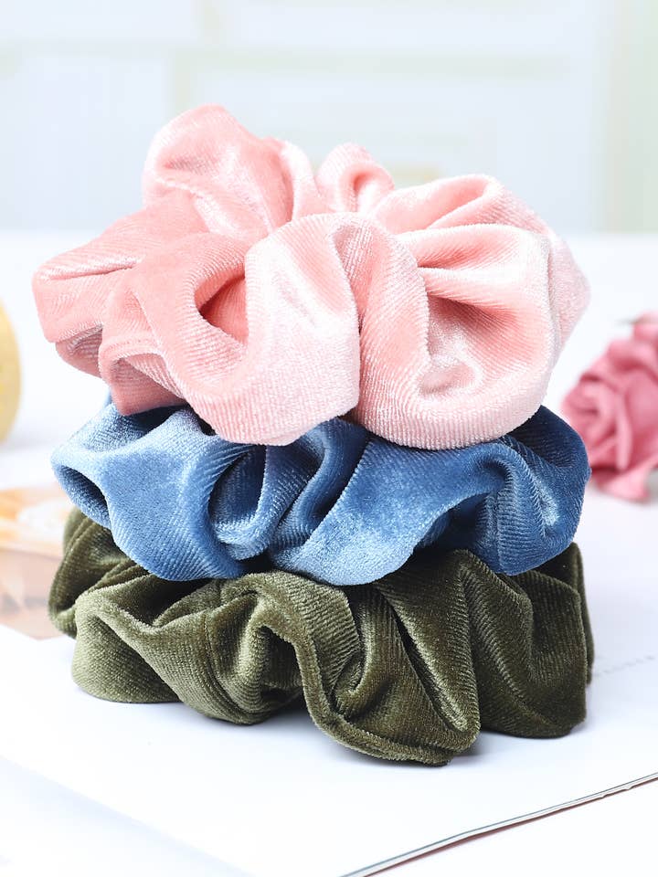 Oversize Velvet Scrunchie Set-JC-HB606001-03 for wholesale by JC Sunny Fashion