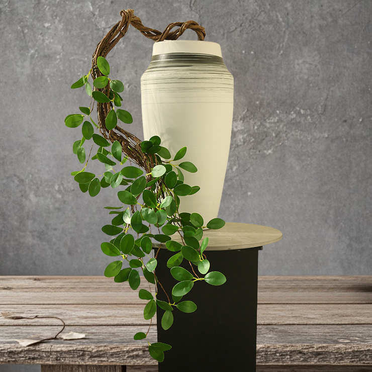 ACNITE(We cover U.S. import duties) – wholesale Artificial plant – Long banyan leaves false green plant Artificial branch6