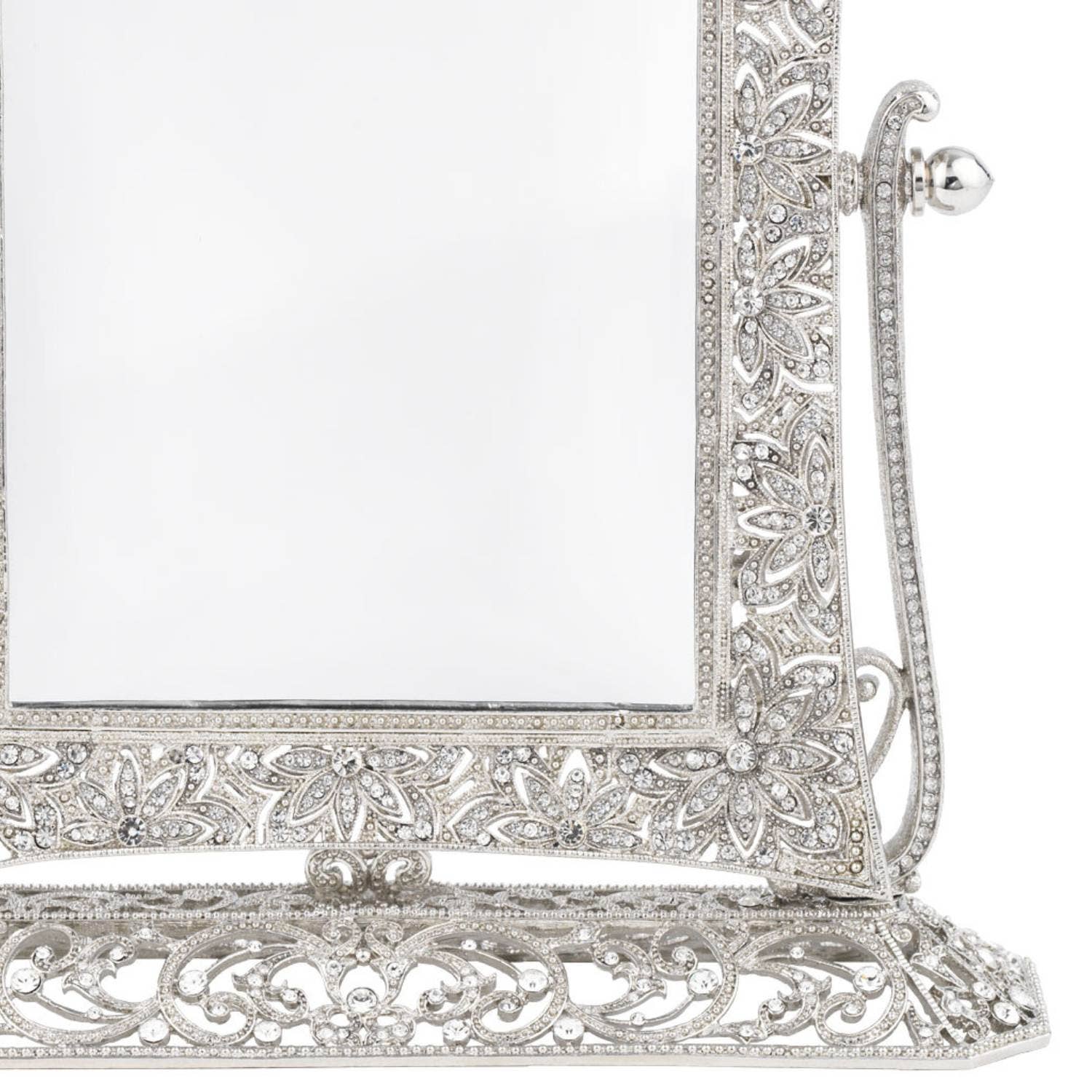 Silver Windsor Magnified Standing Mirror | Vanity Mirror |  | for wholesale on Faire2