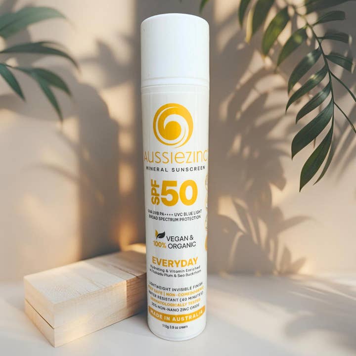 Everyday SPF50+ Organic Mineral Zinc Sunscreen for wholesale by AussieZinc Mineral Sunscreen