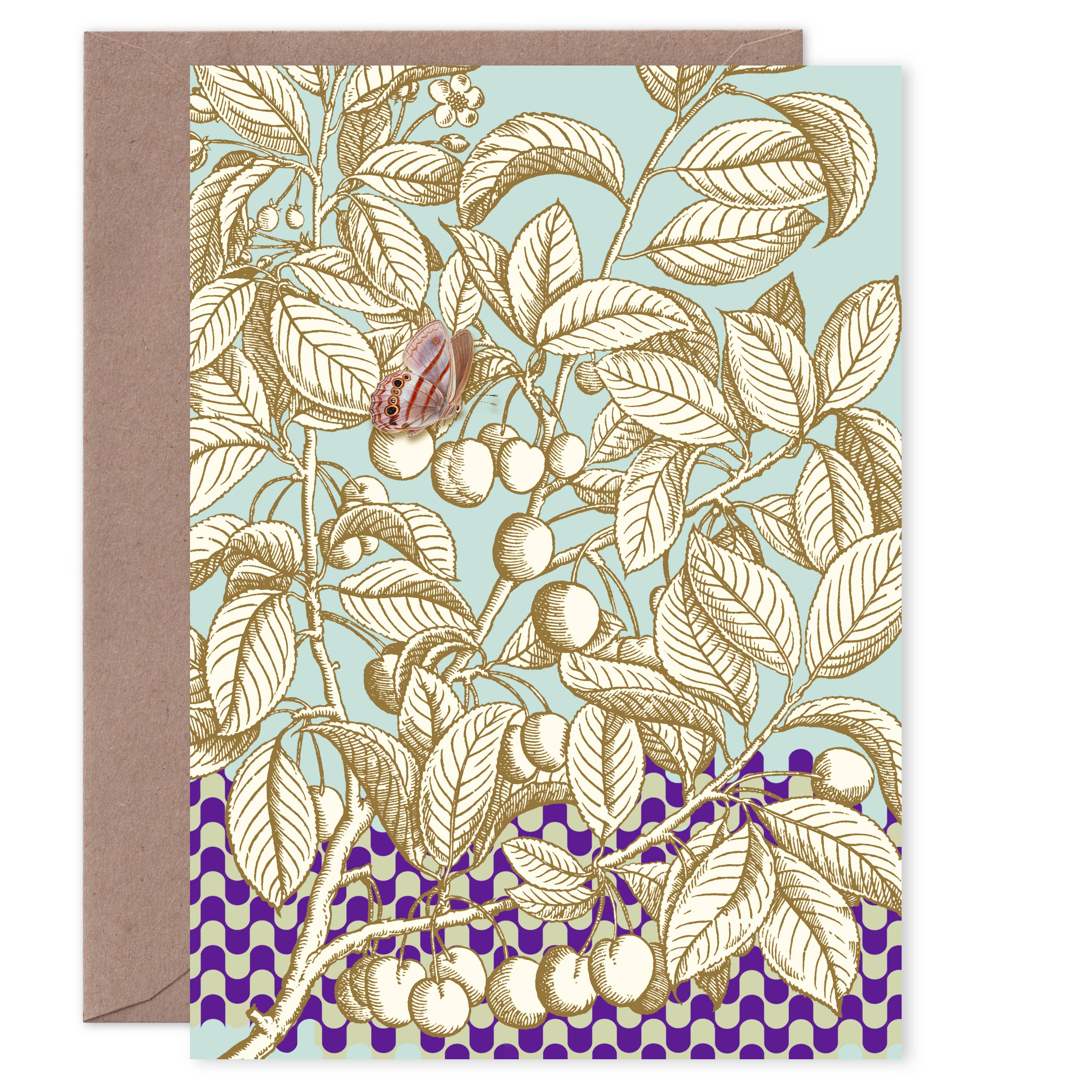 Pictrix Design - Wholesale Everyday Greeting Card - LAST 12: “Cherry” (warm palette) greeting card4