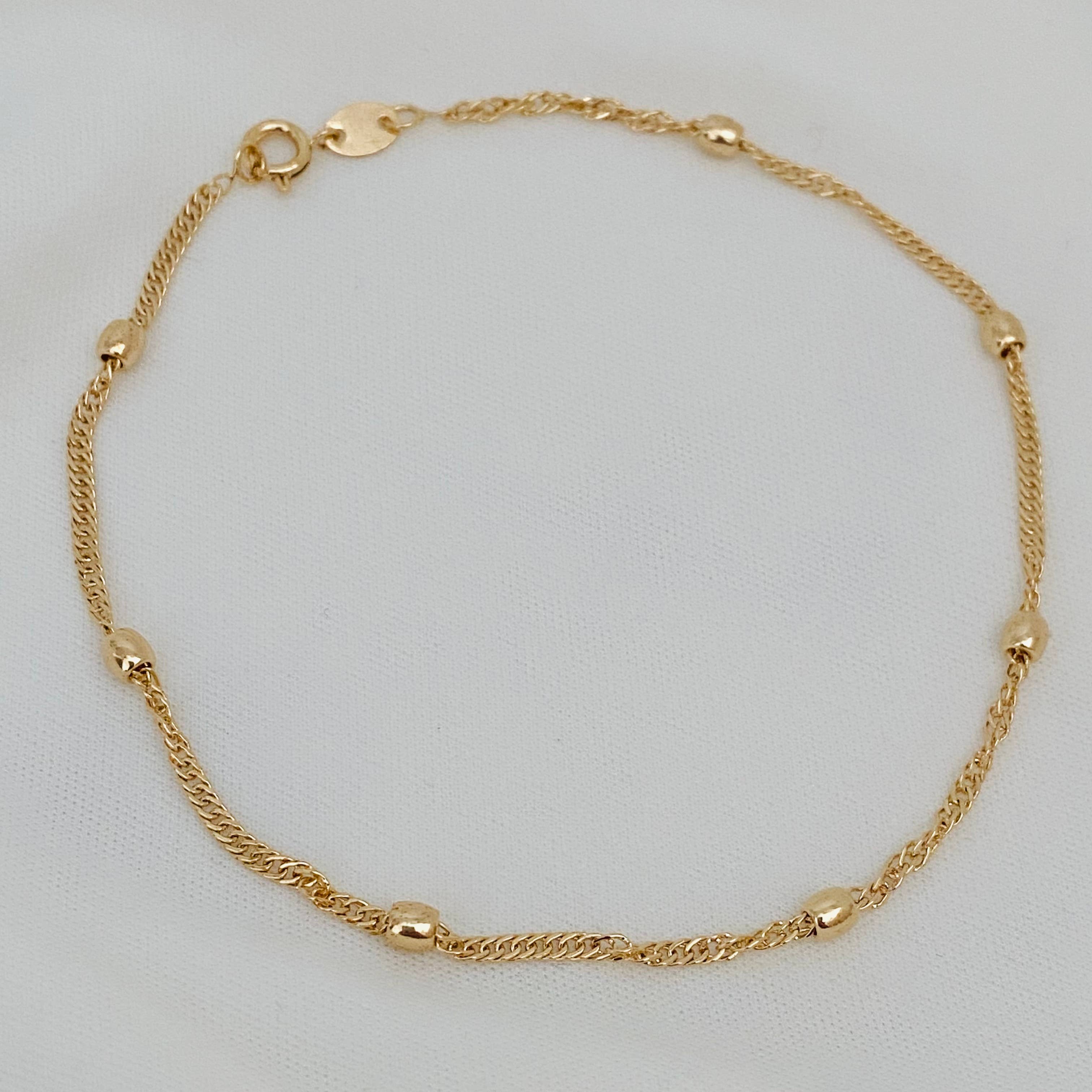 Housegoldjewelry - Wholesale Enkelbandje - Enkelbandje met olifant, enkelbandje met kralen, enkelbandje met puf link,1