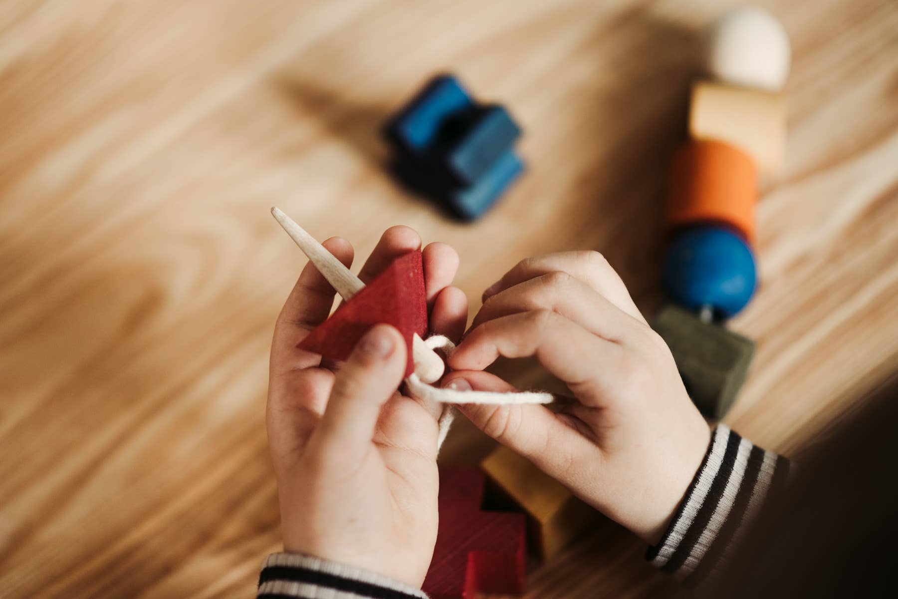 Wooden Story Sp. z o.o. - Wholesale Wood Toy - Kids - Wooden needle - for threading blocks11