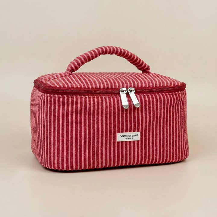 Trousse de Toilette Serviette de Voyage - Rayures Mulberry pour la vente par Coconut Lane