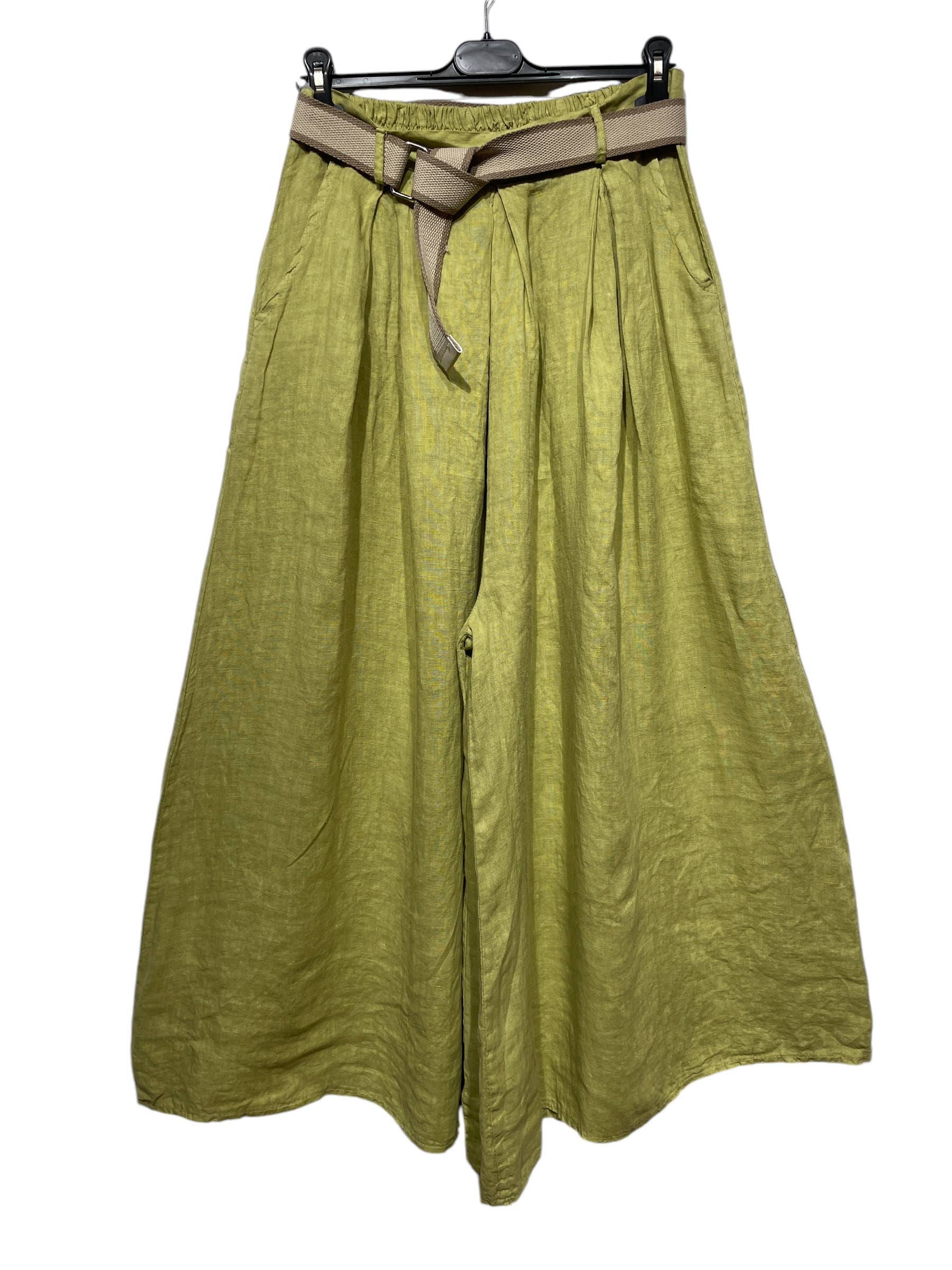 LINEN & COTTON HOUSE - Wholesale Pants - Women's - 22503 100% LINEN TROUSERS WITH BELT AND POCKETS19