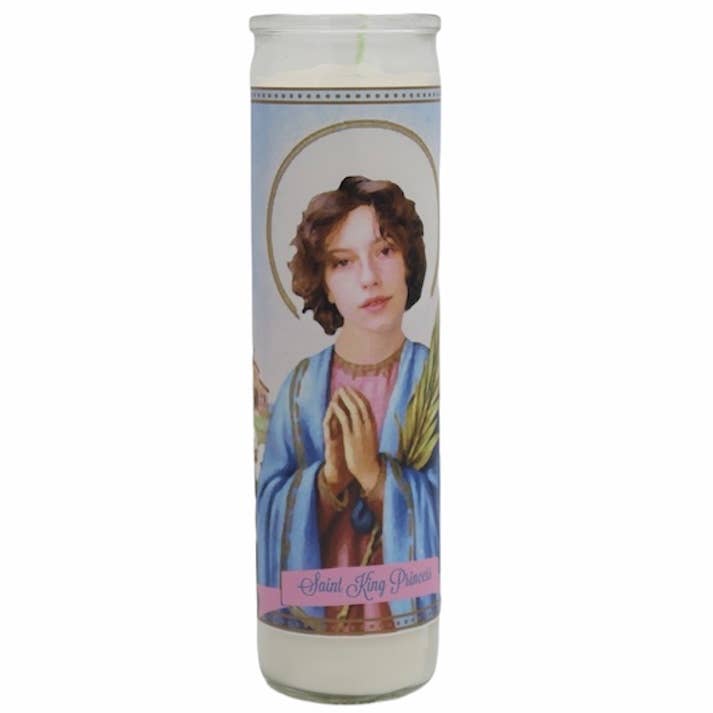 The Luminary and Co. - Wholesale Votive Candle - King Princess Devotional Prayer Saint Candle