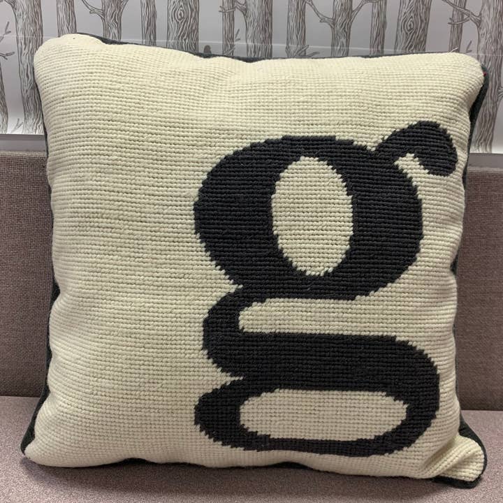 Peking Handicraft - Wholesale Throw/Decorative Pillow - Monogram Letters Needlepoint Pillow2