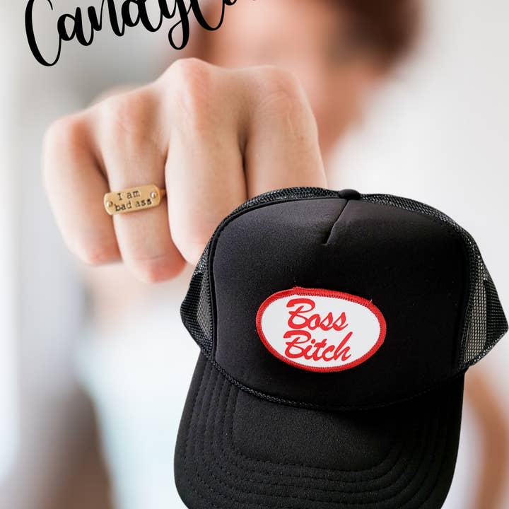 The Candy Collections - Venta al por mayor Gorra trucker - Mujer - Parche mecánico de perra jefe gorra de camionero alta venta a través