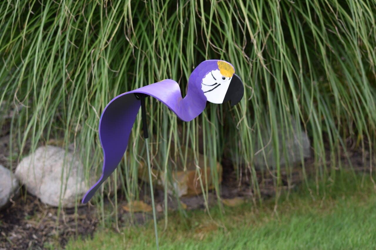Florida Dancing Birds - Wholesale Garden/Lawn Stake - Purple Parrot1