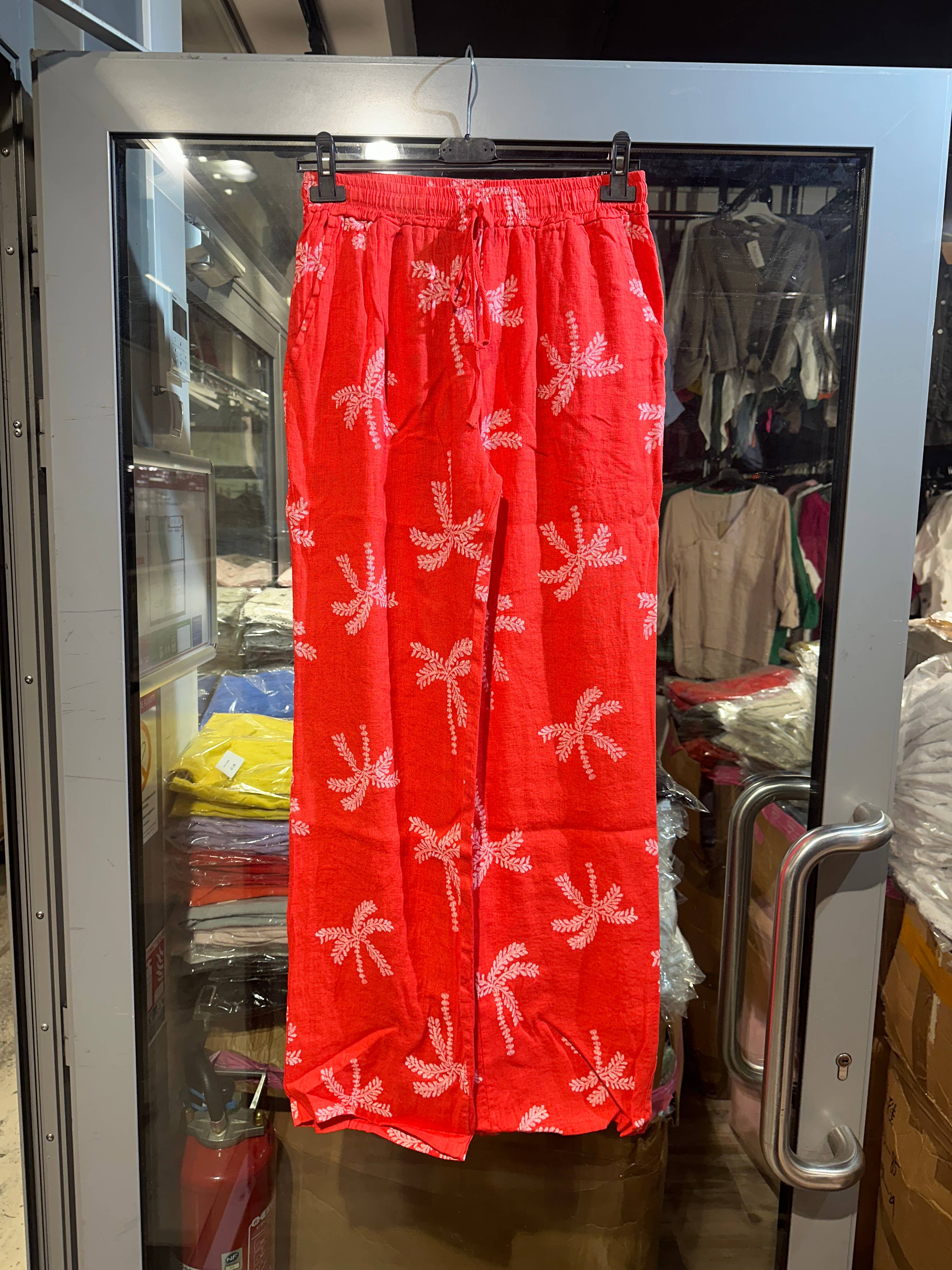 LÉA & LUC - Vente Pantalon – femme - Pantalons imprimé en 100% Lin REF.821814