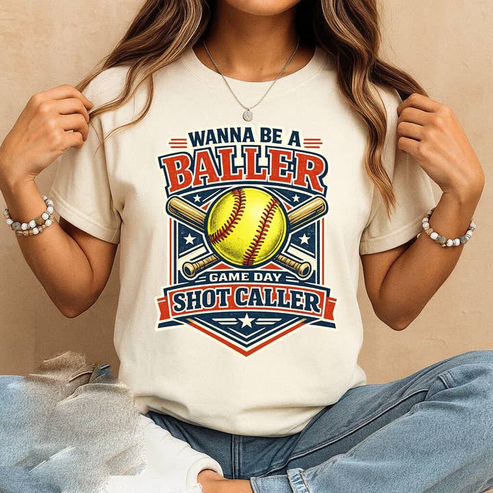 T-shirt de softball « Vouloir être une star, meneuse », sweat pour maman pour la vente par Glaime