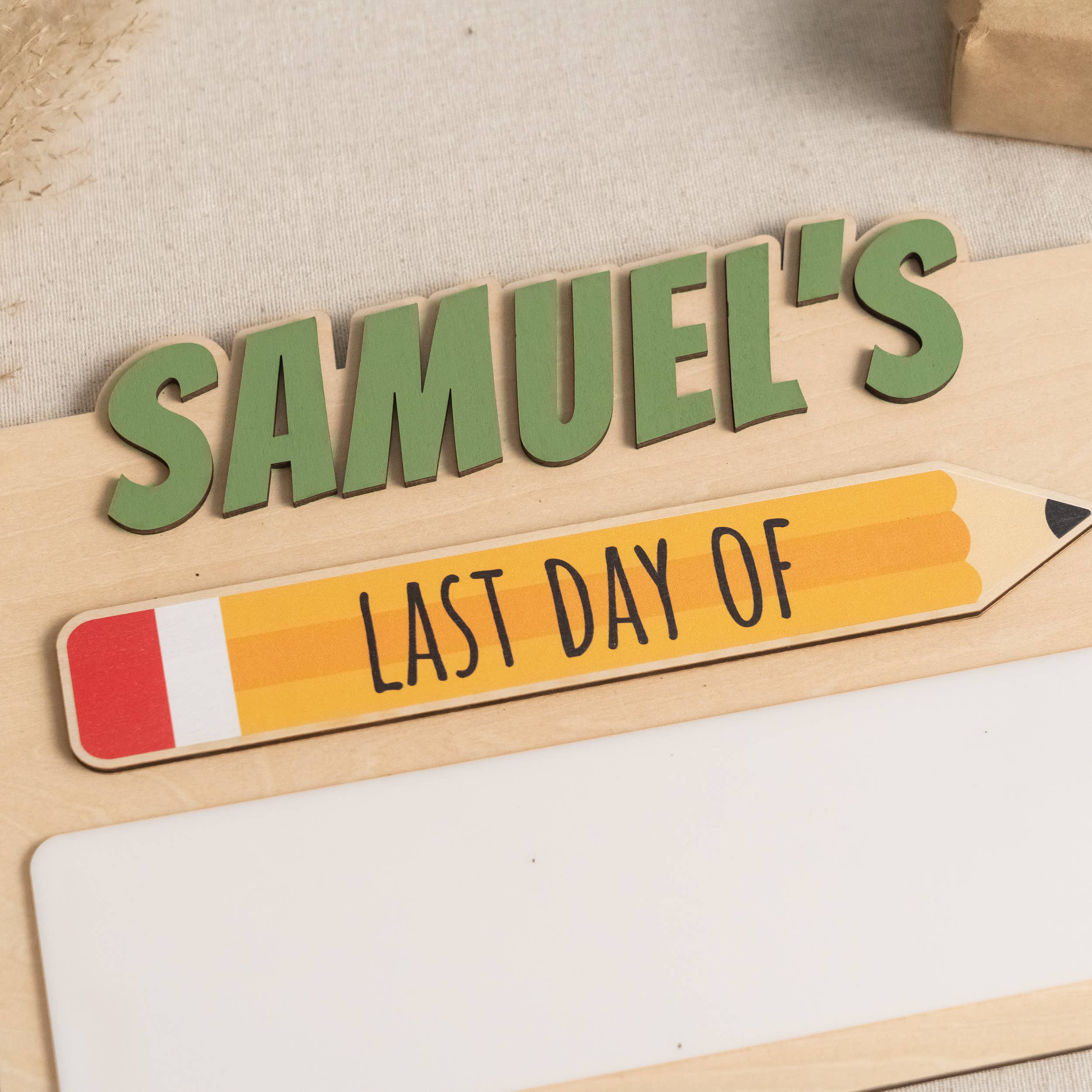 BearCrafts – wholesale Christmas Wall Art – First Day School Sign For Capturing Milestone Memories Y869