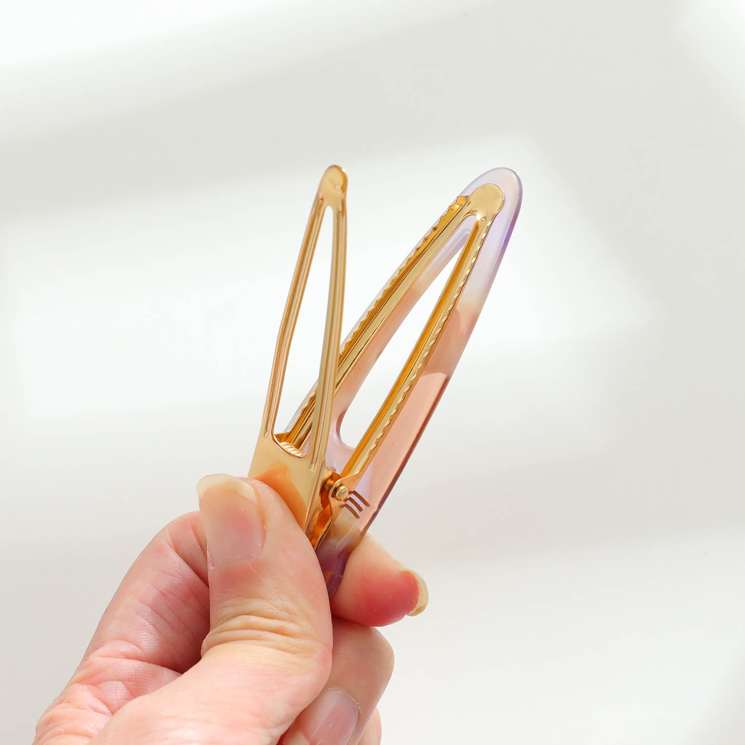 Adorro - Vente Pince à cheveux – femme - Elodie | Lot de 2 barrettes en forme de tête de chat pointue2