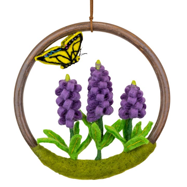 dZi Handmade – wholesale Dimensionell/3D-väggkonst – Wild Lupin Blomma Ring