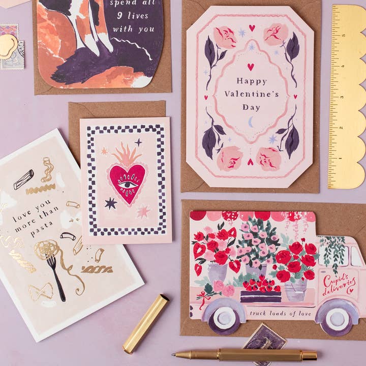 Sister Paper Co. - Wholesale Love card - Sacred Heart Mini Love Card | Mini Greeting Card | Mini Card4