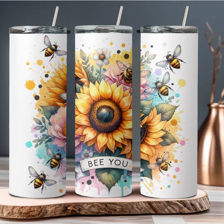 Bee You Tumbler för wholesale av Wicked Flower Creations