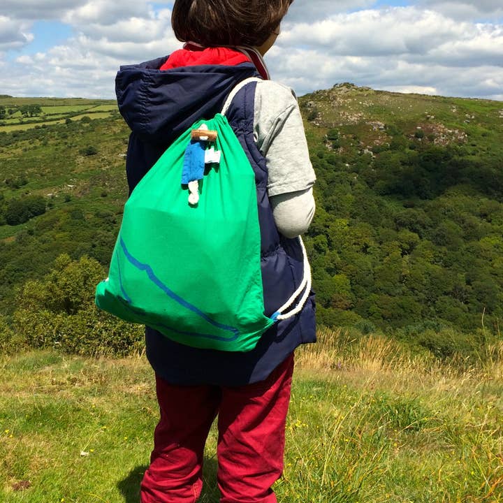 Humpback drawstring rucksack for wholesale by Whale Bags Ltd