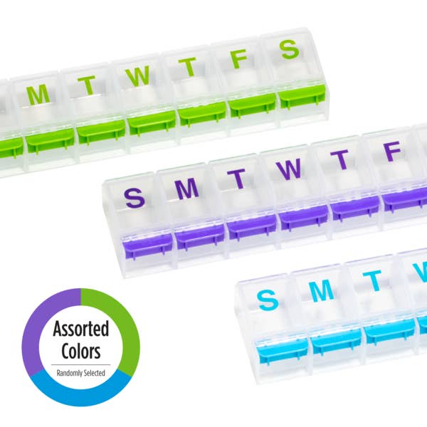 Apothecary Products LLC - Wholesale Pill Organizer - Ezy Dose® Push Button Weekly Pill Organizer