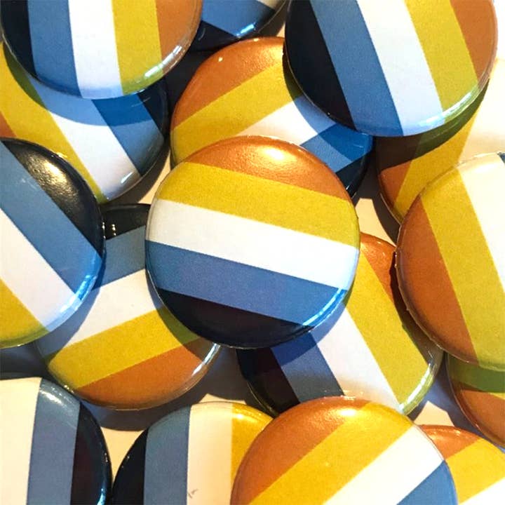 Rainbow & Co – Engroshandel Reversnål/knap – Aroace Pride Flag-emblem