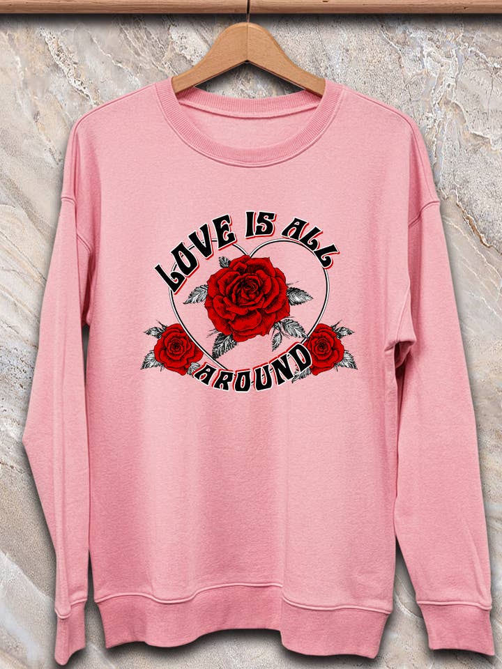 SPT-SS-215_Love is All Around - Sweatshirt for wholesale by SP Tops, Inc.