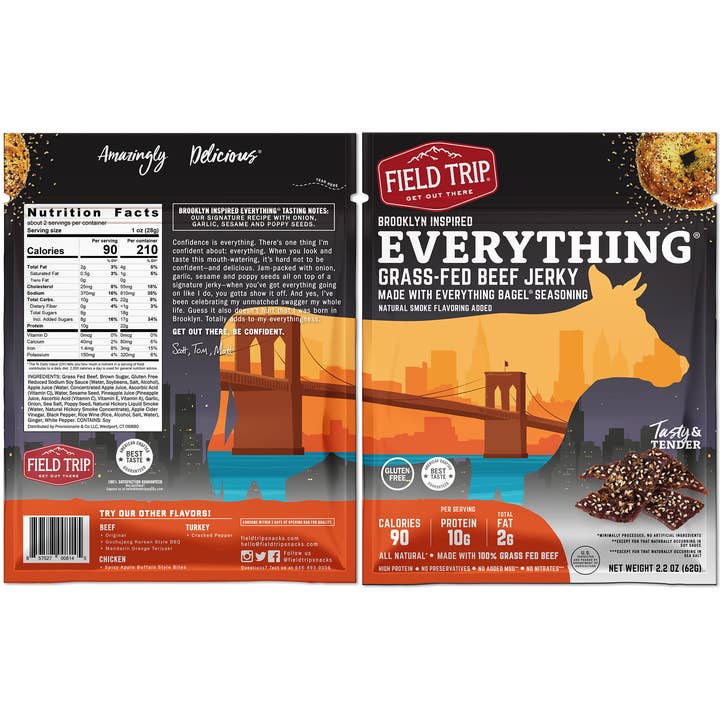FIELD TRIP - Wholesale Jerky - Everything Bagel Seasoned Beef Jerky (2.2oz)1