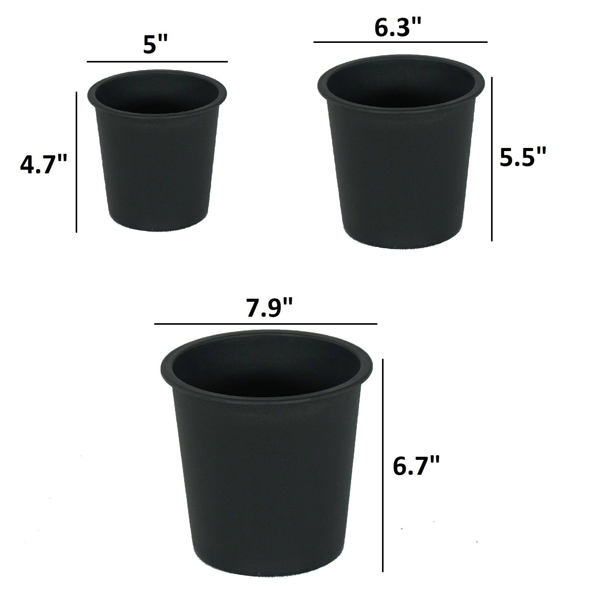 BlakOutlet - Wholesale Plant pot - 5' Round Nursery Plant Pot - Garden Plastic Pots with Drainage2