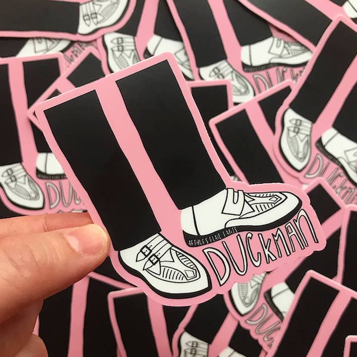 Duckman Duckie Pretty in Pink Sticker for wholesale by Arthur's Plaid Pants