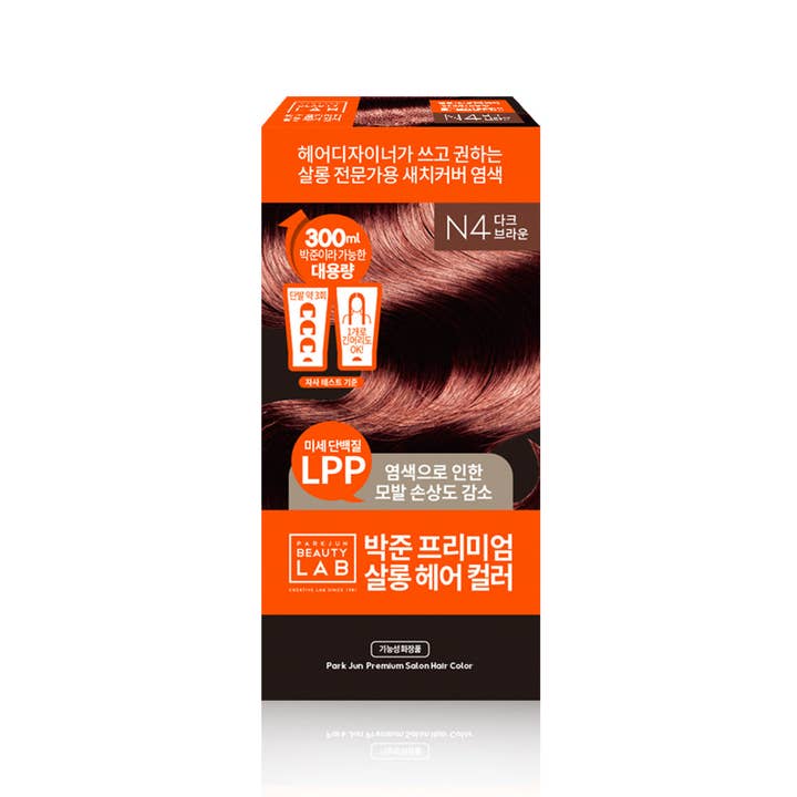 Coloration Cheveux Couverture des Cheveux Gris Salon Premium 300ml Brun Foncé pour la vente par Park Jun Beauty Lab