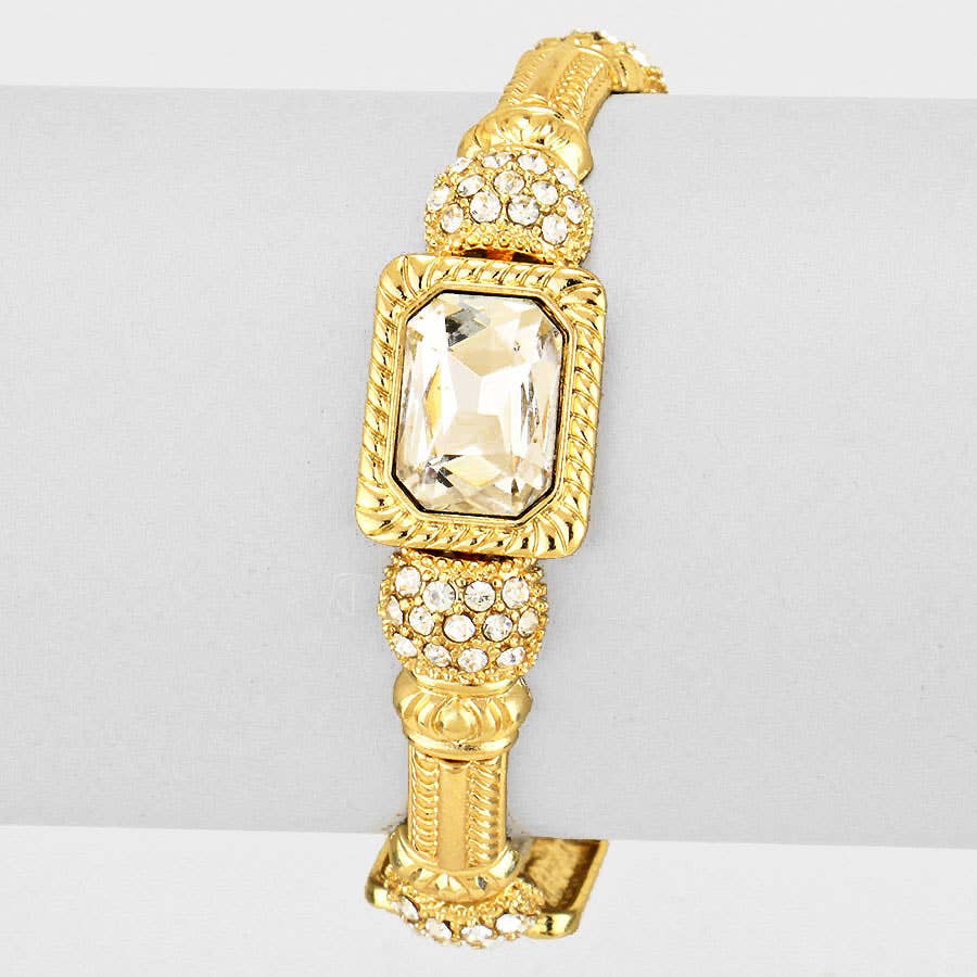 Sensibling Corp. - Wholesale Charm/Dangle Bracelet - Regal Glass Stretch Bracelet0