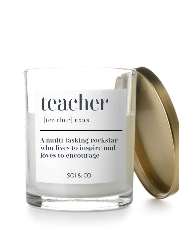 Teacher Candle - LARGE - 380ml for wholesale by SOI & CO LUXURY