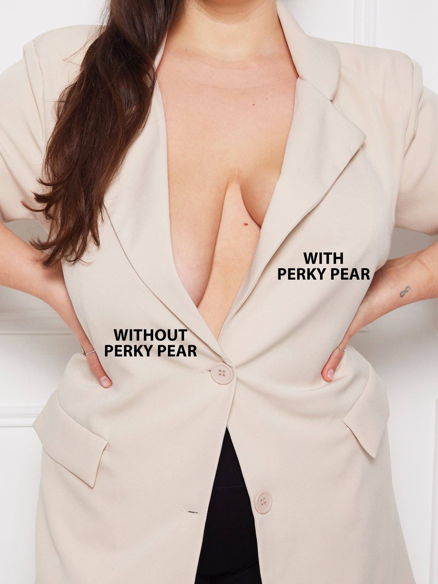 Perky Pear – Engroshandel Brysttape - Dame – Original Lift & Shape Tape-Dobbeltpakke-Beige & Sort1