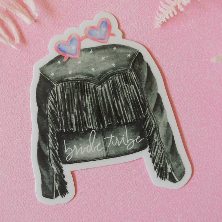 Bride tribe vinyl sticker for wholesale by Stephanie Tara Stationery