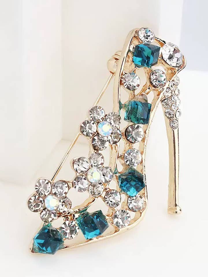 Broche de Liga com Strass de Salto Alto PA5992 por atacado de Ole