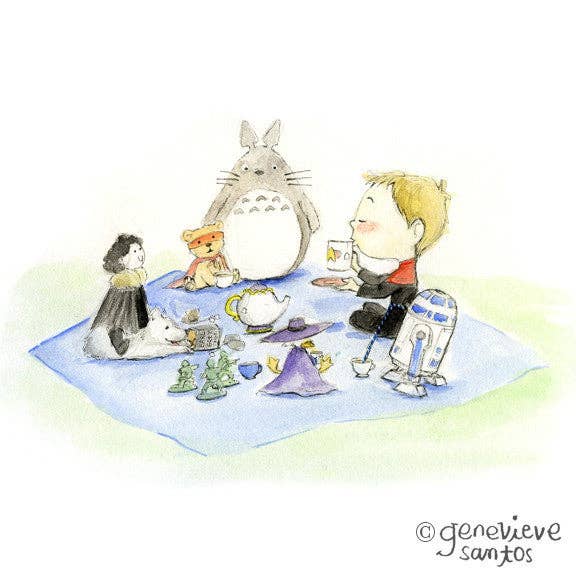 Tea. Earl Grey. Hot. Art Print for wholesale by Le Petit Elefant