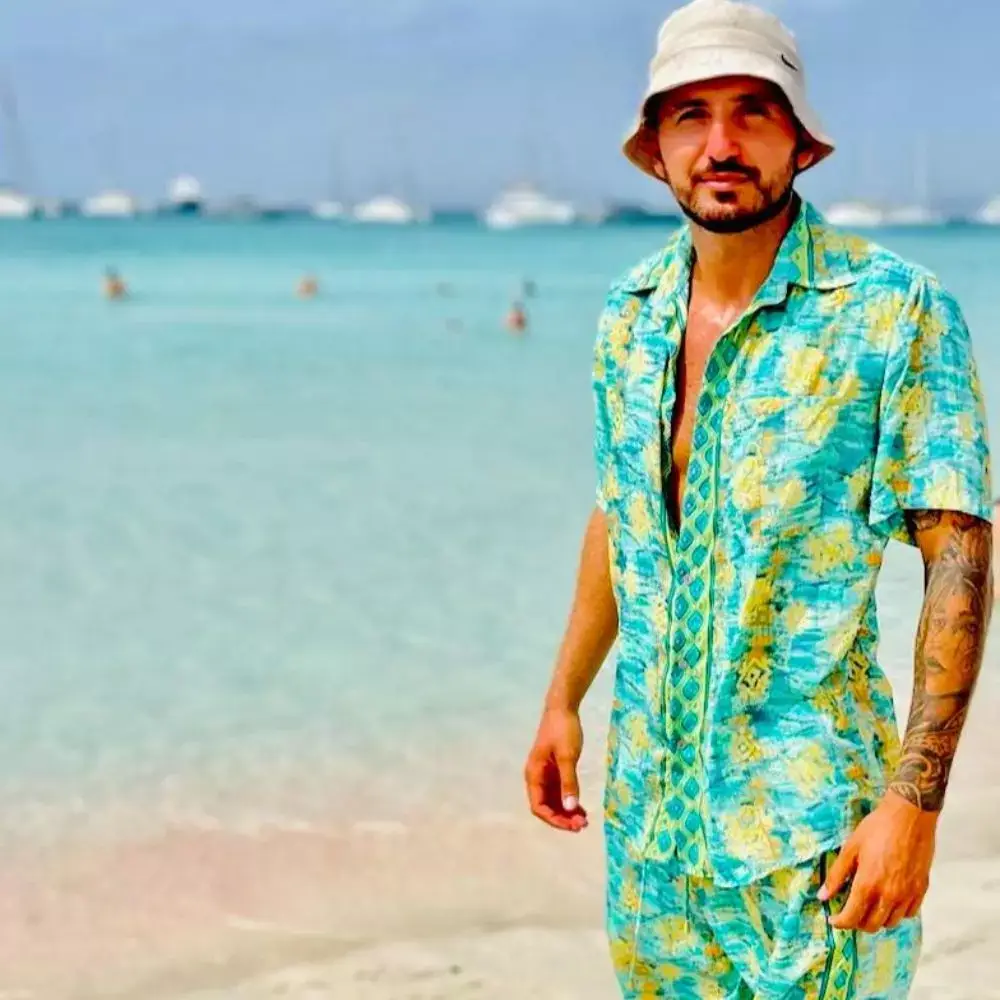 Arena Formentera - Wholesale Top & Short Set (NOT Loungewear) - Men's - Bohemian shirt+shorts set - Last units!15