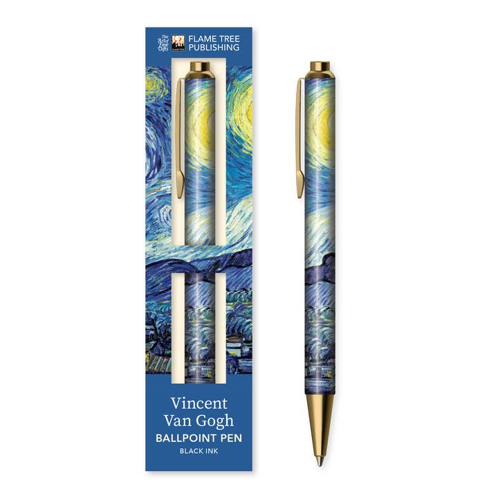 Vincent van Gogh: The Starry Night Boxed Ballpoint Pen for wholesale by Flame Tree Gift