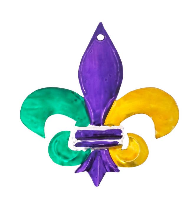 Sedona Spirit – Engroshandel Pynt – Tin Fleur de Lis Mardi Gras Ornament
