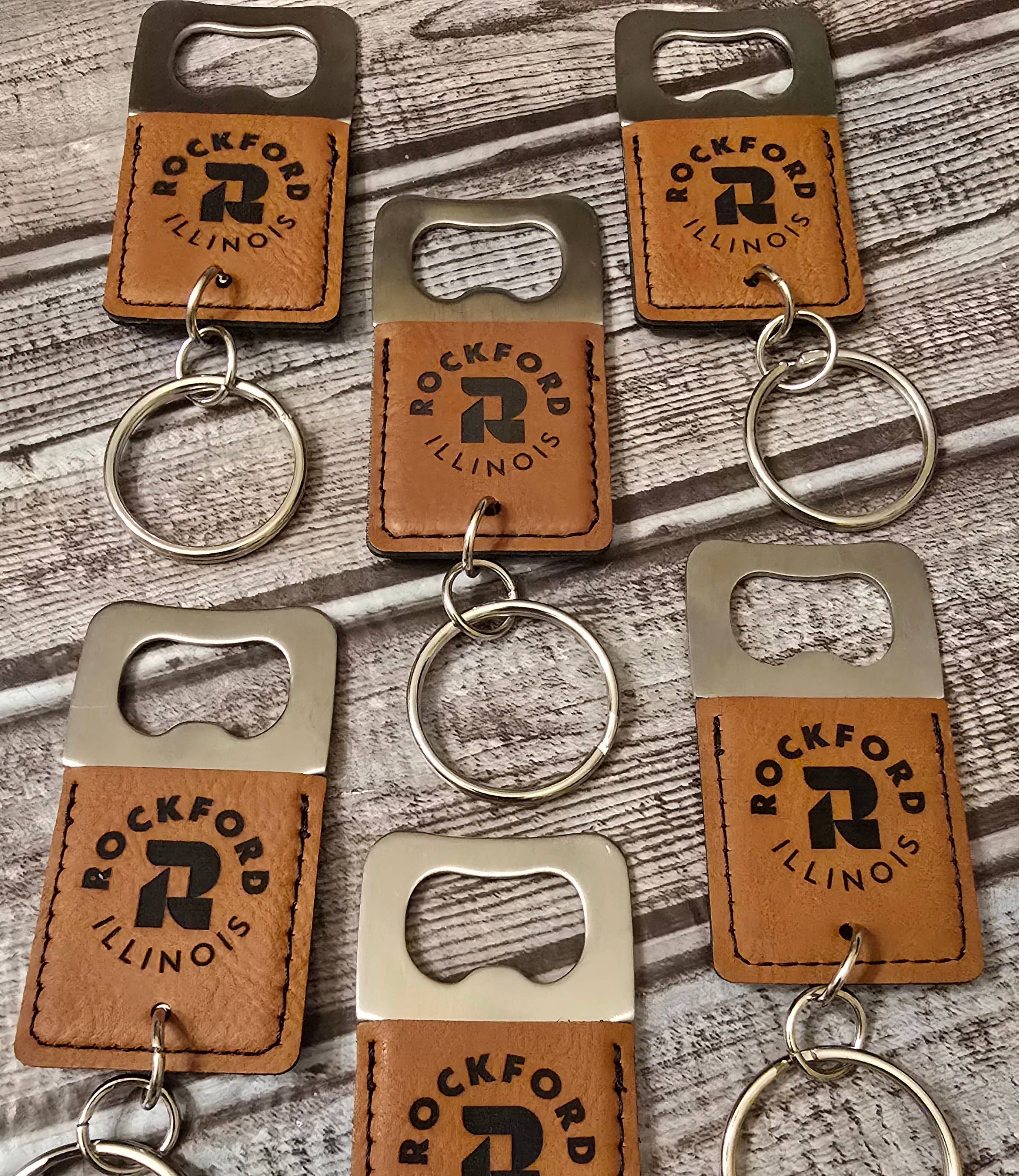 The Rural Home - Wholesale Sleutelhanger - Uniseks - Aangepaste sleutelhanger met flesopener van kunstleer6