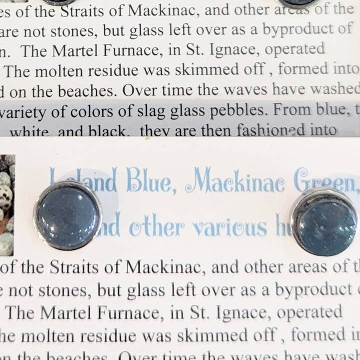 Blaue Ohrstecker von Leland für den Großhandel von Designs By Evon