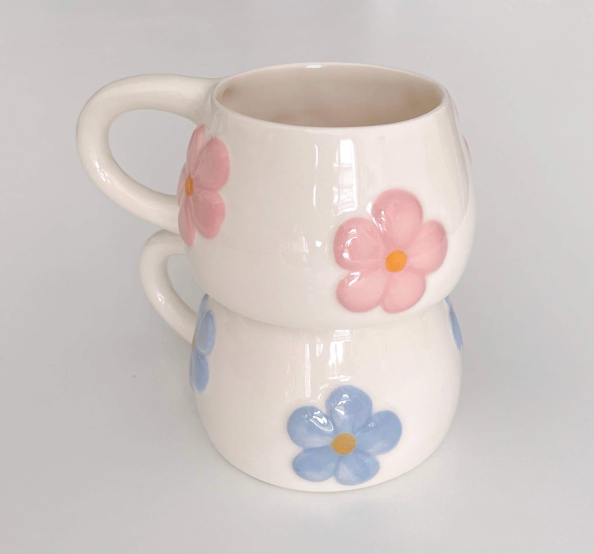 Pipa and Happy – Caneca por atacado – Caneca Blomma de Cerâmica Artesanal com Flores (300 ml)12