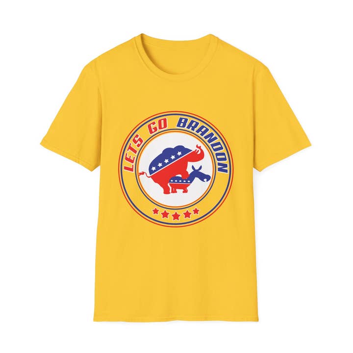 Lets Go Brandon - Front Shirt Print - Unisex T-Shirt for wholesale by ThingymaGadgets