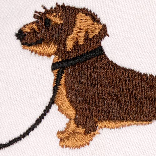 woof & wiggle – T-shirt – Unissexo por atacado – Camiseta unissex com bordado de cachorro Wish12