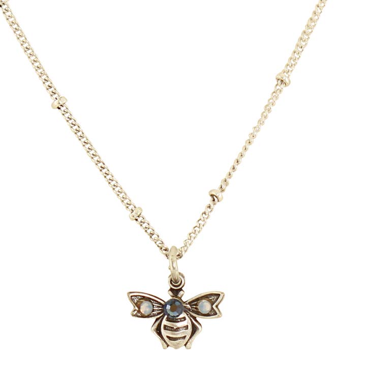 Baked Beads - Wholesale Pendant/Charm Necklace - Crystal Bee Necklace2