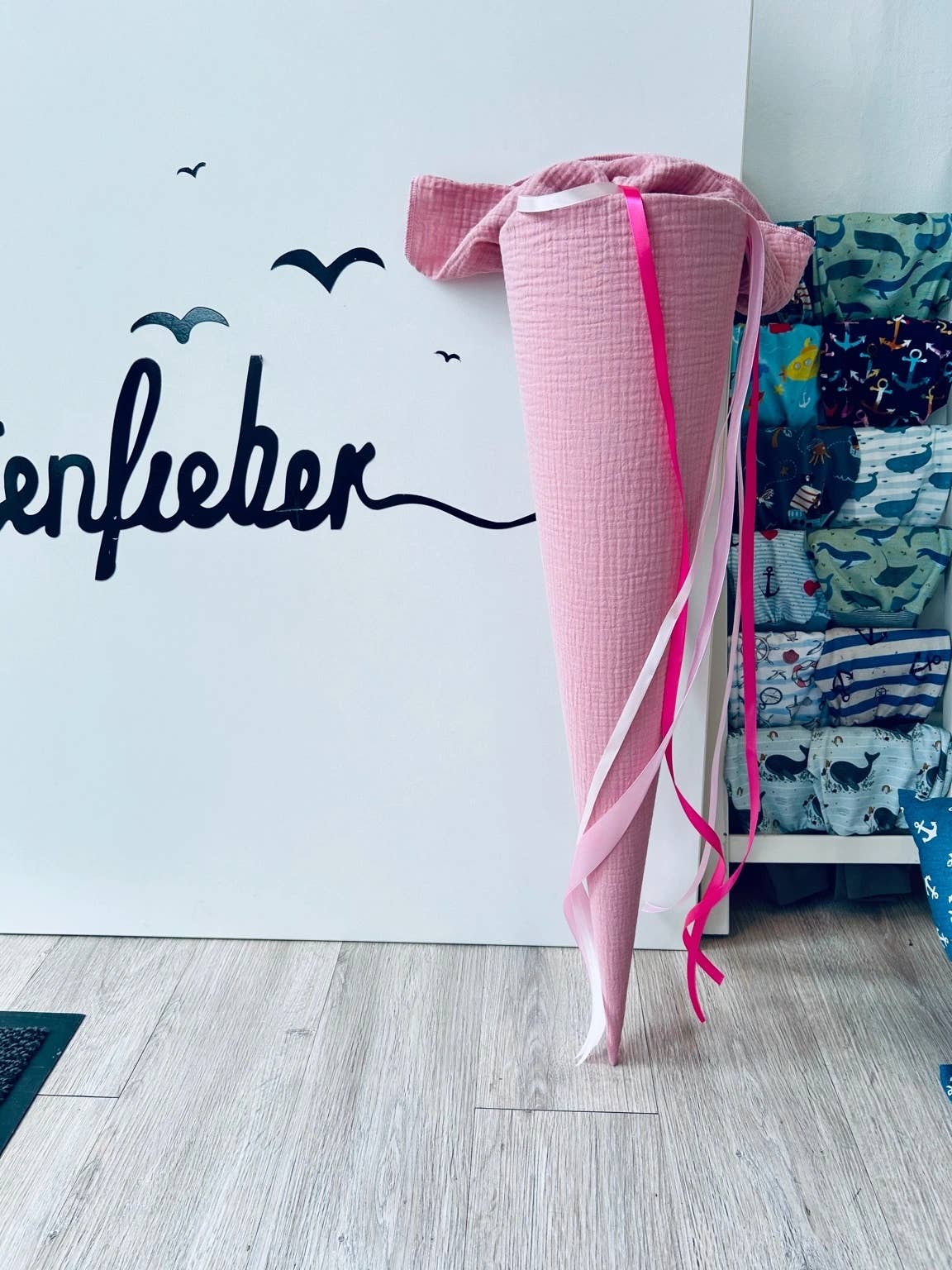 Küstenfieber® - Wholesale Party Favor - Musselin School Cone Old Pink – handmade – 35 cm or 70 cm8