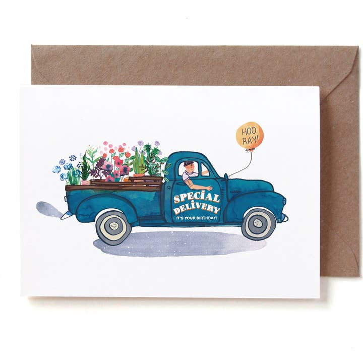 RED2019-47 Birthday truck delivery for wholesale by Reddish Design