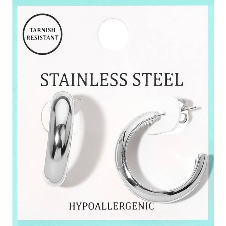 Sensibling Corp. - Wholesale Hoop Earrings - Stainless Steel Hoop Earrings
2