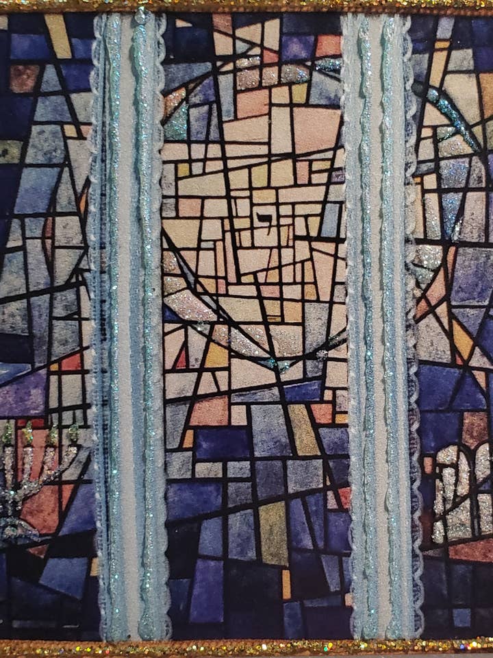 Tarjeta Blue Menorah, Tarjeta de Hanukkah para venta al por mayor de Erica DiPaolo Designs