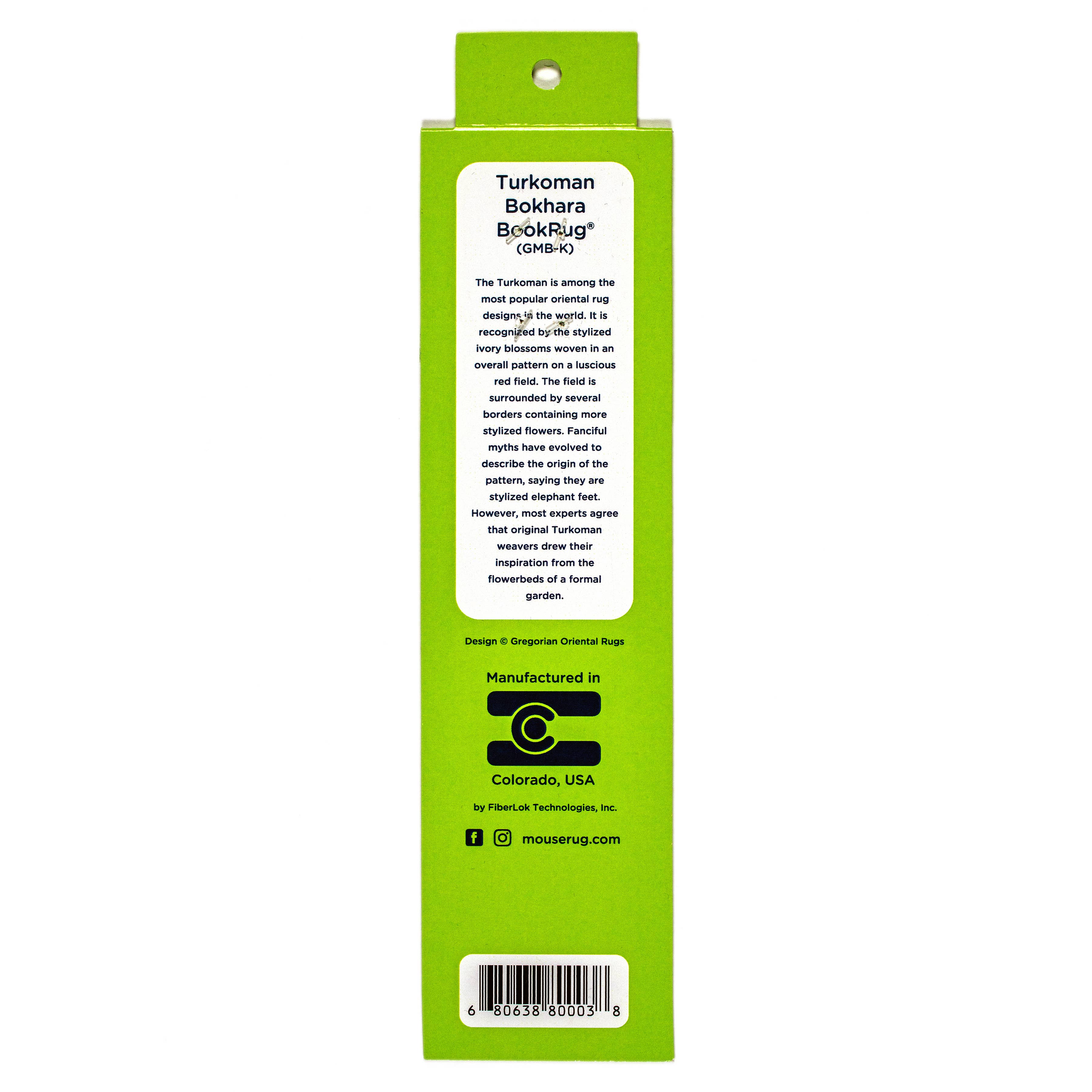 Mouse Rug - Wholesale Book Holder - Turkoman Bokhara BookRug3