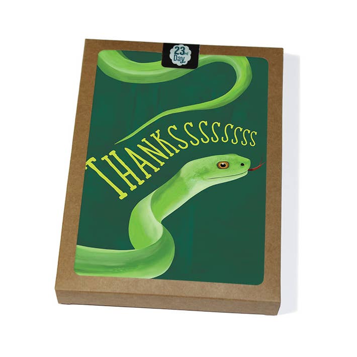 Cartes « Snake » en boîte pour la vente par 23rd Day Paper Goods